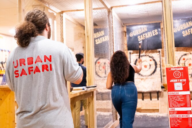 Axe Throwing 1 hour session - Getting there: Calle de las Delicias, 9 and what to wear