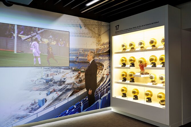 Bernabeu Stadium & Real Madrid Museum Guided Tour - Champions League trophy photo and the official store stop