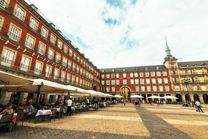 Family Friendly Madrid Private City Tour - Plaza Mayor: the orientation stop that adults actually appreciate