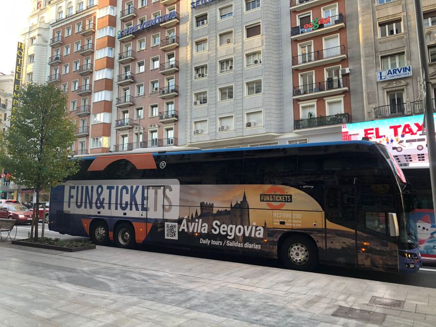 From Madrid: Avila and Segovia Full-Day Tour - How the 9-hour coach day works from San Bernardo