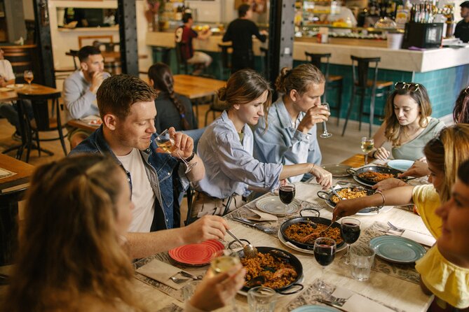 Madrid Food Walking Tour with Tapas and Vermouth - Starting at Plaza de los Carros, how the tour feels in motion