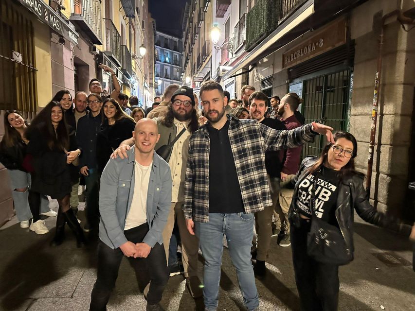 Madrid: Guided Pub Crawl Madrid Experience and Club Entry - Guides, Safety, and Group Energy (Ben, Kevin, Sara, Sarah, Maria)