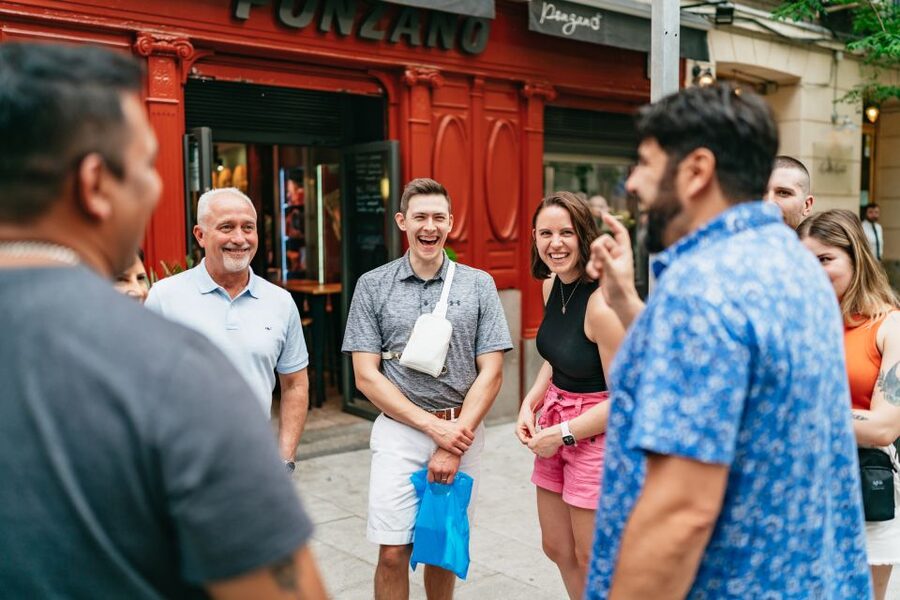 Madrid: Guided Tapas Tour with Tastings and Drinks - Stop 1: a market-style restaurant that sets the tone