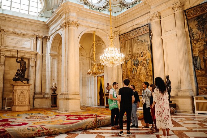 Madrid in a Day Tour:Royal Palace, Historic Center & Prado Museum - Royal Palace with skip-the-line tickets: rooms, ceremony, and Carlos III