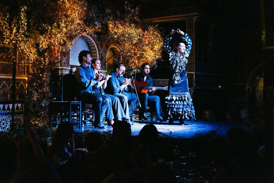 Madrid: Live Flamenco Show with Food and Drinks Options - Torres Bermejas, an Alhambra-style room built for flamenco