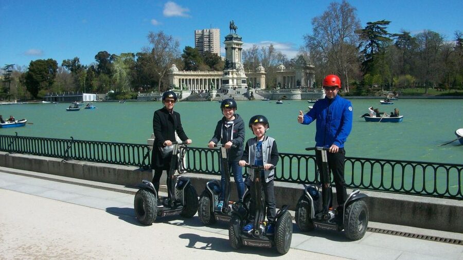 Madrid Private Segway tour. Retiro Park - Centro Historico - From main roads to the Retiro neighborhood: how the city ride feels in real life