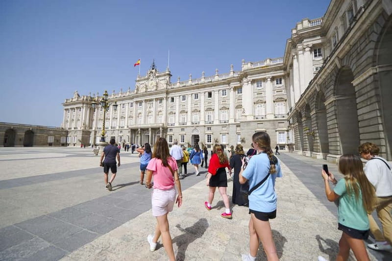 Madrid: Royal Palace Expert Guided Tour with Skip-the-Line - Entering The Royal Palace Through Plaza de Oriente (Not From the Front Door)
