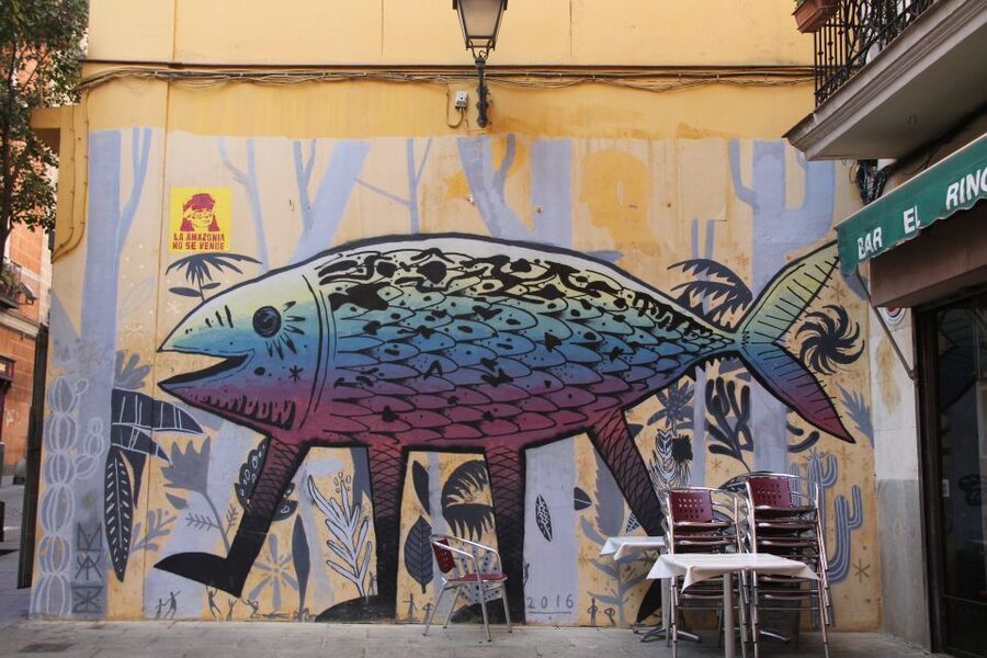 Madrid: Street Art Tour with Local Graffiti Hunter - La Tabacalera: former tobacco factory walls and why the setting matters
