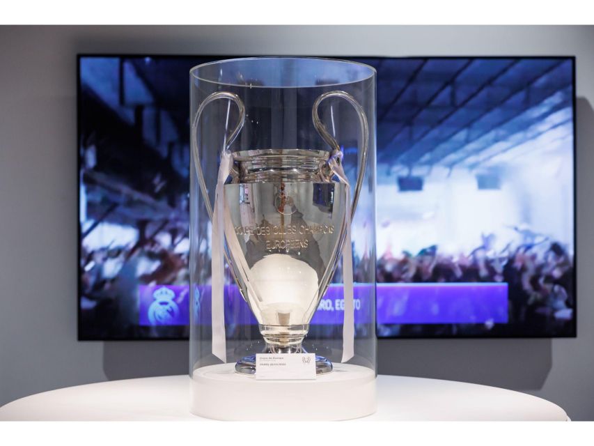 Madrid: Tour Bernabéu Entry Ticket - Trophy rooms and interactive history, including football, basketball, and women’s teams