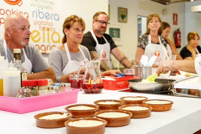 Spanish Cooking Class Paella Tapas and Sangria in Madrid - Evening Tapas in Madrid: Omelet, Bravas, Shrimp, and Chorizo in Cider