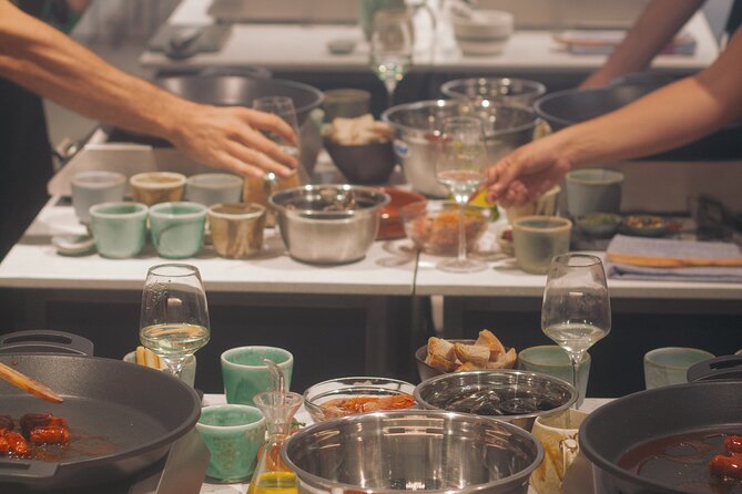Taste of Spain: Tapas Cooking Class with Bottomless Wine Pairing - The chef-made 6-course finish, where you stop cooking and start eating together