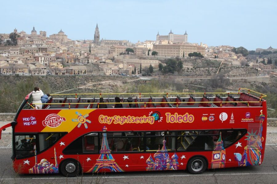 Toledo: City Sightseeing Hop-On Hop-Off Bus Tour & Extras - Bisagra Gate and the river side: where you get the classic Toledo photos